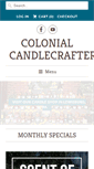 Mobile Screenshot of colonialcandlecrafters.com