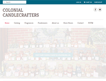 Tablet Screenshot of colonialcandlecrafters.com